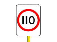 On a road with a maximum speed limit of 110 km/h, a learner driver or rider must not drive faster than -