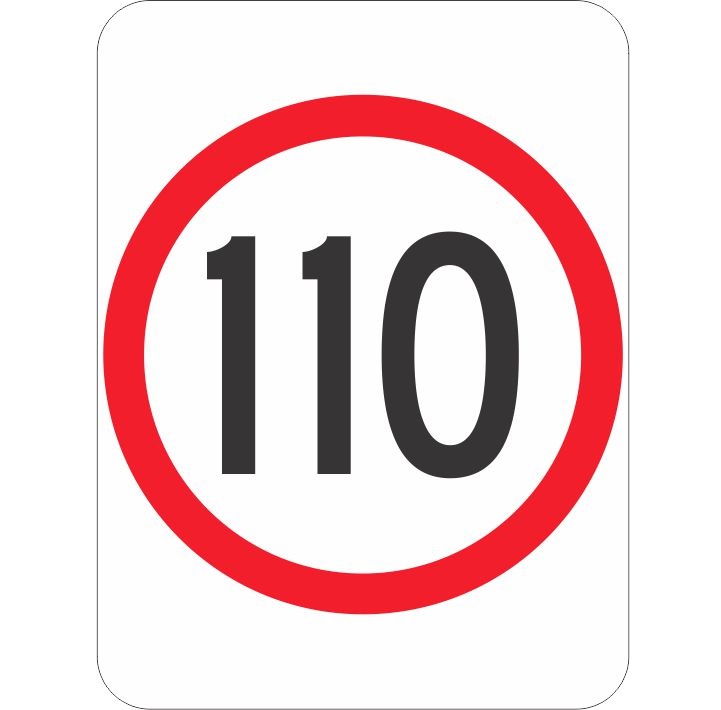 As a provisional driver, what is the maximum speed you can drive on a road with this sign?