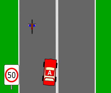 When passing a cyclist in a 50km/h zone, you must maintain a minimum distance of at least: